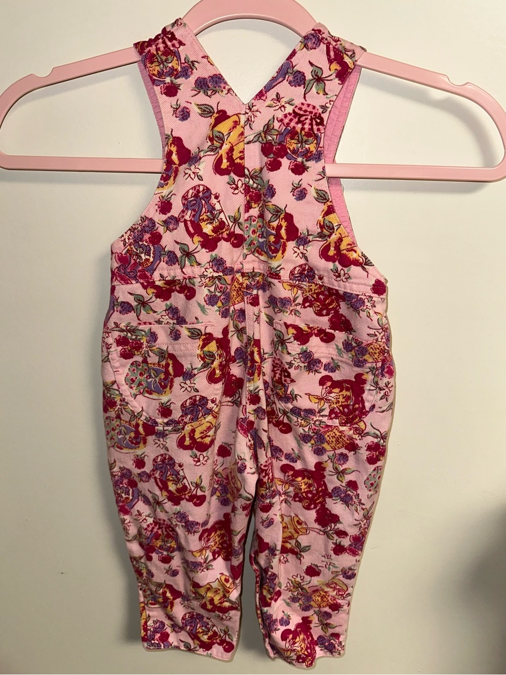 Vtg Cotton Fruit & Jam Print Overalls - Picture 3 of 8